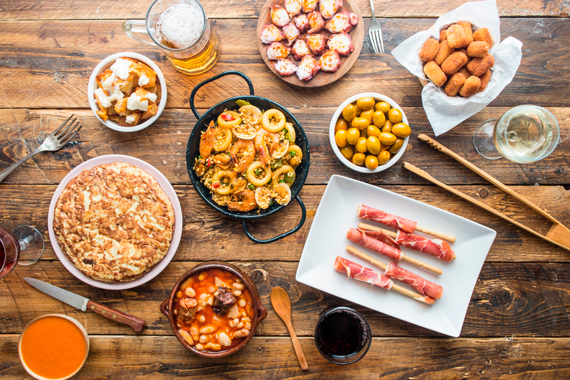 Tapas tradicionales españolas